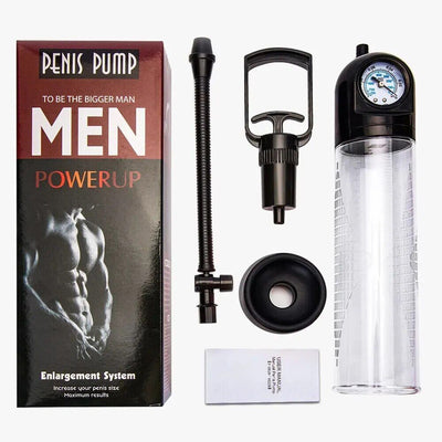 Вакуумная помпа Men Powerup со стрелочным манометром и ручным насосом - фото 6