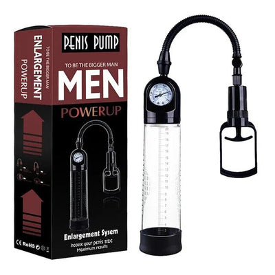 Вакуумная помпа Men Powerup со стрелочным манометром и ручным насосом - фото 1