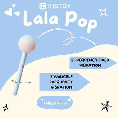 Вібратор-цукерка на паличці KISSTOY Lala Pop, 2 мотори, маска на очі в комплекті - фото 3