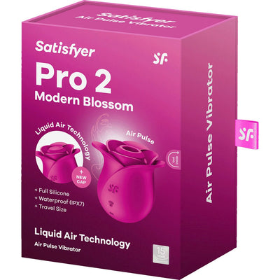 Вакуумный клиторальный стимулятор Satisfyer Pro 2 Modern Blossom, технология Liquid Air - фото 7