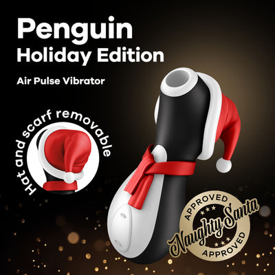 Вакуумный клиторальный стимулятор Satisfyer Penguin Holiday Edition - фото 7