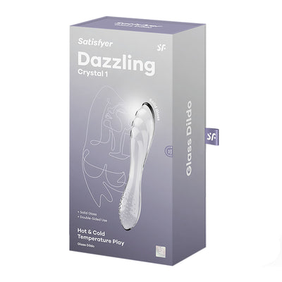 Main image for product index 5: Двусторонний стеклянный дилдо Satisfyer Dazzling Crystal 1