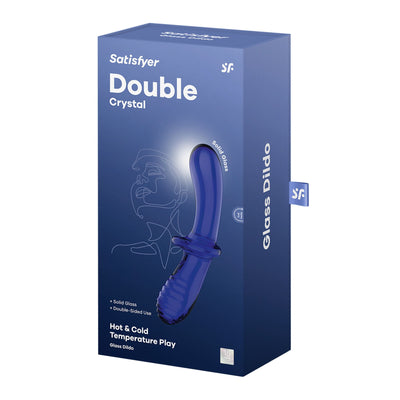 Main image for product index 5: Двусторонний стеклянный дилдо Satisfyer Double Crystal, боросиликатное стекло