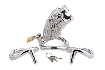 Клетка для пениса Master Series: Tiger King Cock Cage With Lock - фото 2