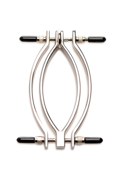 Зажим для половых губ Master Series: Pussy Tugger Adjustable Vagina Clamp with Chain - фото 2