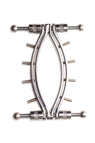 Зажим для вагины Master Series: Spread 'Em Poker Vagina Clamp with Adjustable Pressure Screws - фото 1