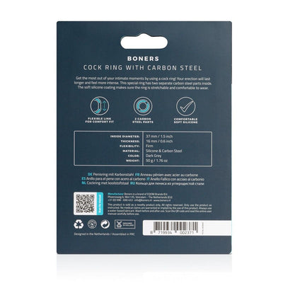 Main image for product index 4: Ерекційне кільце Boners Cock Ring With Steel Core