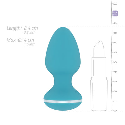 Анальная вибропробка Cala Azul - Blanca Vibrating anal plug - фото 6