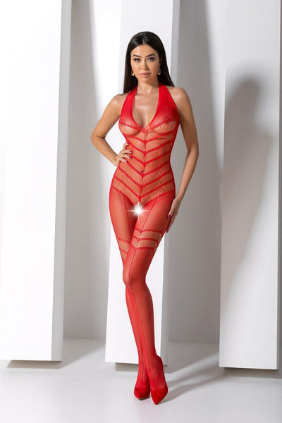 Бодистокинг с плетением на животике Passion BS100 - фото 8