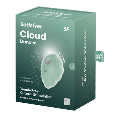 Вакуумний стимулятор з вібрацією Satisfyer Cloud Dancer - фото 6