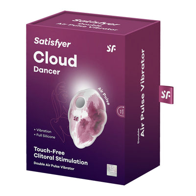 Вакуумний стимулятор з вібрацією Satisfyer Cloud Dancer - фото 18