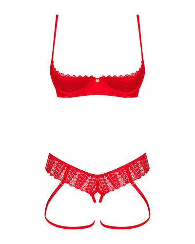 Main image for product index 3: Комплект білизни Obsessive Ingridia 2-pcs crotchless set