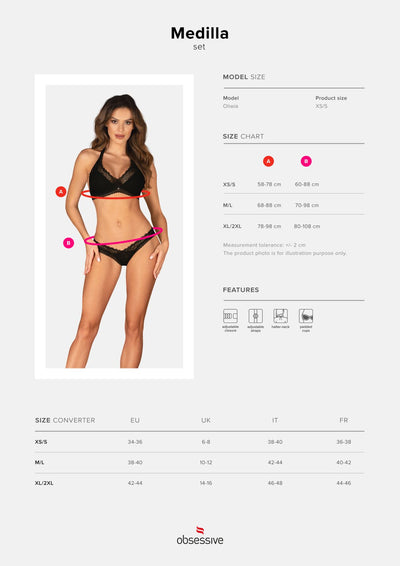 Main image for product index 12: Комплект белья Obsessive Medilla 2-pcs set