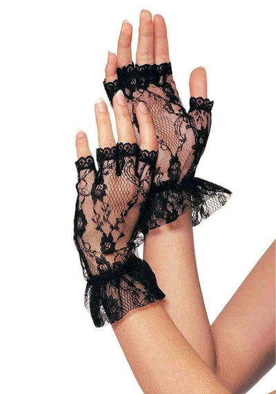 Main image for product index 1: Короткі рукавички-гловелети Leg Avenue Wrist length fingerless gloves