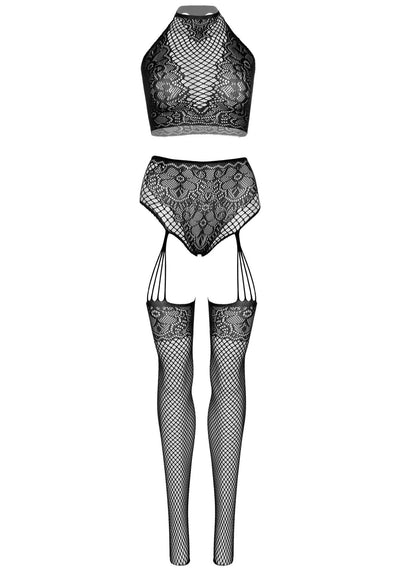 Main image for product index 4: Еротичний комплект Leg Avenue Crop top and garter panty