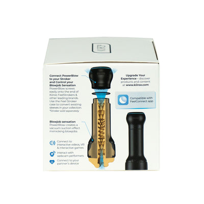 Main image for product index 6: Вакуумна інтерактивна насадка для мастурбатора Kiiroo PowerBlow, імітатор мінету