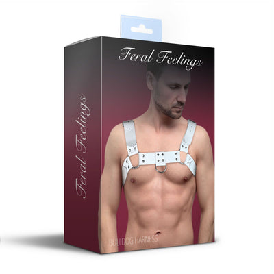 Main image for product index 3: Мужская портупея на грудь из натуральной кожи Feral Feelings - Bulldog Harness