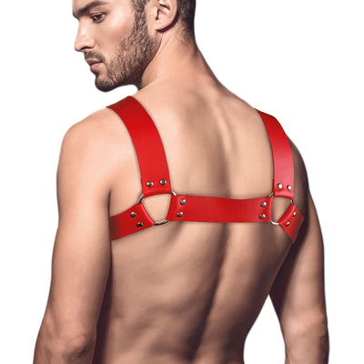 Main image for product index 8: Мужская портупея на грудь из натуральной кожи Feral Feelings - Bulldog Harness