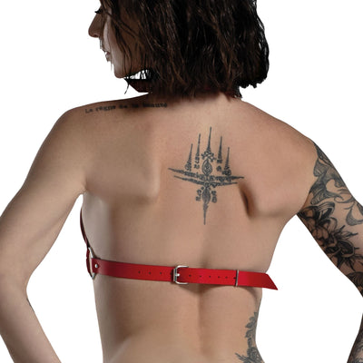 Main image for product index 3: Лиф Сердце из натуральной кожи Feral Feelings - Hearts Bra