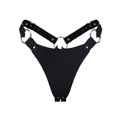 Трусики из натуральной кожи Feral Feelings - String Bikini - фото 1