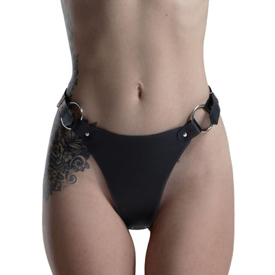 Трусики из натуральной кожи Feral Feelings - String Bikini - фото 2
