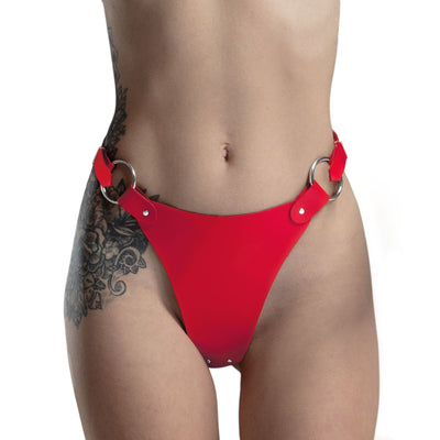 Трусики из натуральной кожи Feral Feelings - String Bikini - фото 5