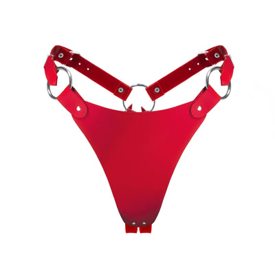 Трусики из натуральной кожи Feral Feelings - String Bikini - фото 4