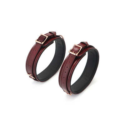 Main image for product index 3: Фиксаторы для бедер Liebe Seele Wine Red Thigh Cuffs, натуральная кожа
