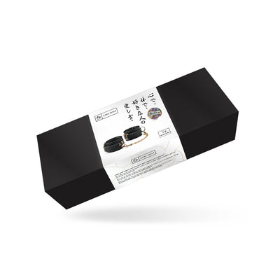 Наручники з ланцюжком Liebe Seele Black Organosilicon Wrist Cuff - фото 6