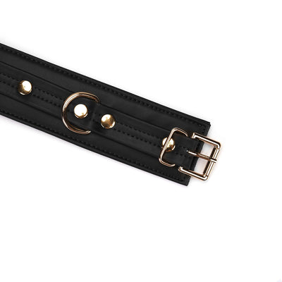 Наручники з ланцюжком Liebe Seele Black Organosilicon Wrist Cuff - фото 5