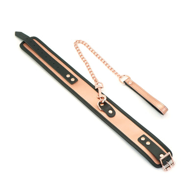 Main image for product index 2: Широкий ошейник с поводком Liebe Seele Rose Gold Memory Collar with Leash