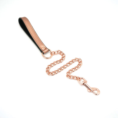 Main image for product index 4: Широкий ошейник с поводком Liebe Seele Rose Gold Memory Collar with Leash