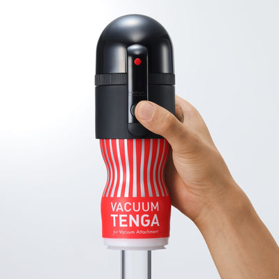 Main image for product index 5: Вакуумная насадка Tenga VACUUM MAX + мастурбатор Tenga Vacuum Cup, 5 режимов работы