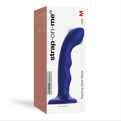 Main image for product index 5: Насадка для страпона с двойной точечной пульсацией Strap-On-Me TAPPING DILDO WAVE