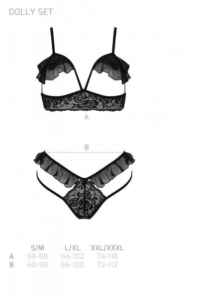 Main image for product index 12: Комплект білизни DOLLY SET WITH OPEN BRA Passion