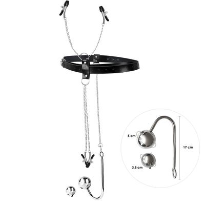 Main image for product index 1: Бондажный набор Art of Sex Blanca Bondage set with anal hook №4