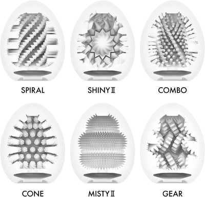 Main image for product index 3: Набір мастурбаторів-яєць Tenga Egg Hard Boilded II Pack (6 яєць)