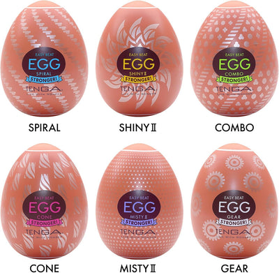 Main image for product index 2: Набір мастурбаторів-яєць Tenga Egg Hard Boilded II Pack (6 яєць)