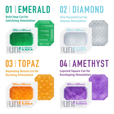Унісекс-стимулятор Tenga UNI Amethyst - фото 5