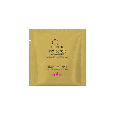 Main image for product index 1: Пробник массажного масла Bijoux Indiscrets Light my Fire – Wild Strawberry & Honey