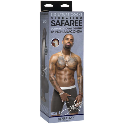 Фалоімітатор з вібрацією Doc Johnson Safaree Samuels 12 Inch Cock, зі зліпка пеніса, діаметр 5,1 см - фото 5