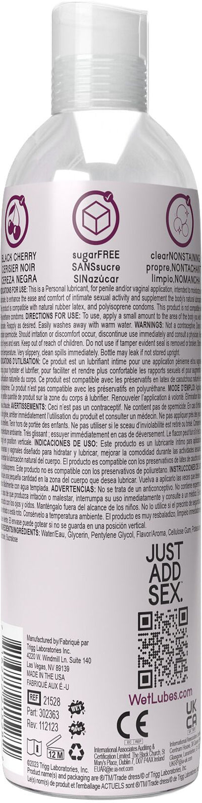 Main image for product index 3: Лубрикант на водній основі Wet Oral Play Black Cherry