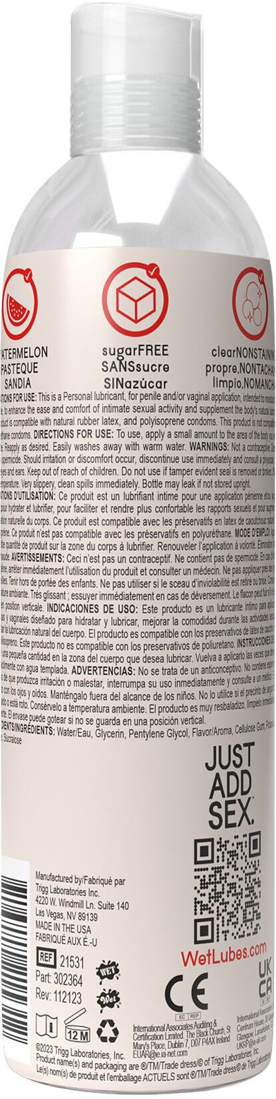 Main image for product index 2: Лубрикант на водній основі Wet Oral Play Watermelon