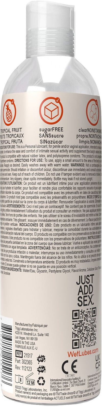 Main image for product index 2: Розпродаж!!! Лубрикант на водній основі Wet Oral Play Tropical Explosion (термін 31.10.2025)