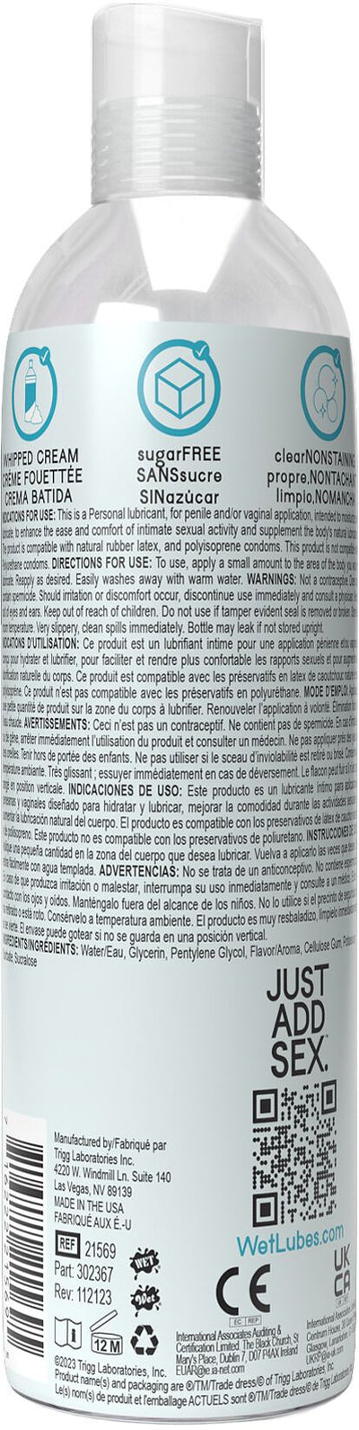 Main image for product index 3: Лубрикант на водній основі Wet Oral Play Whipped Cream