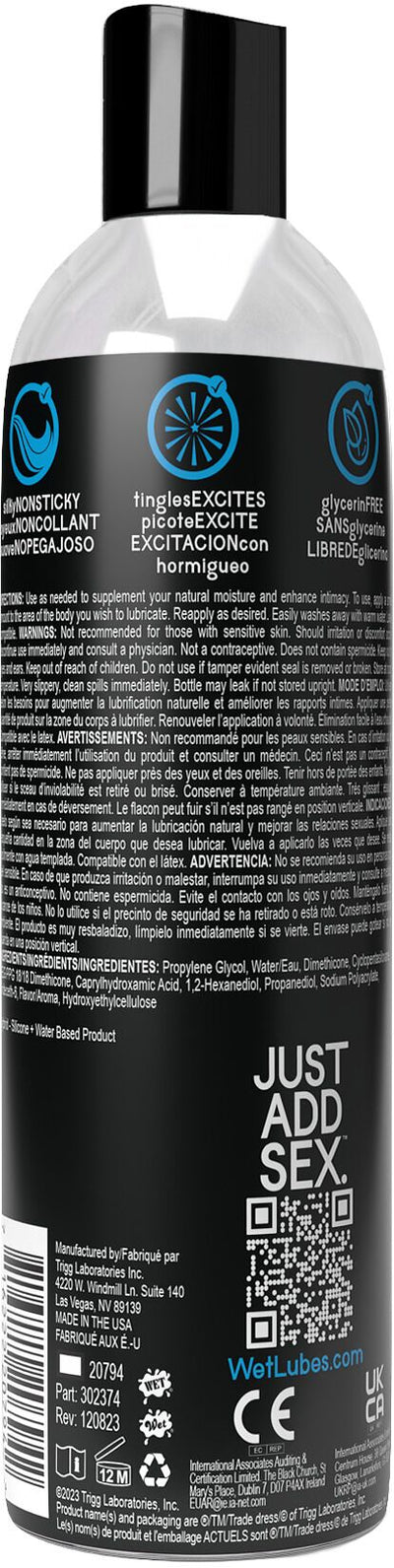 Main image for product index 4: Охолоджувальний лубрикант на водно-силіконовій основі Wet Extra Sensations Tingling