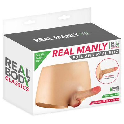 Силиконовые трусики с фаллоимитатором Real Body Real Manly, для нее - фото 5