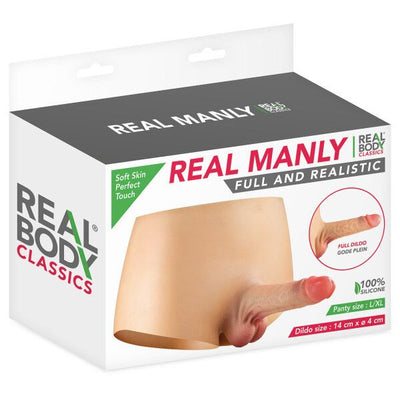 Силиконовые трусики с фаллоимитатором Real Body Real Manly, для нее - фото 10