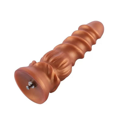 Main image for product index 1: Фаллоимитатор-насадка, дилдо для секс-машин Hismith Spiral Grain Silicone Dildo Monster Series