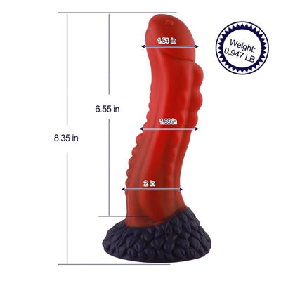 Main image for product index 2: Фаллоимитатор-насадка, дилдо для секс-машин Hismith Curved Silicone Dildo Monster Series